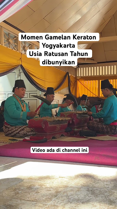 Gamelan Kyai Nogowilogo dan Kyai Gunturmadu di Sekaten Jogja 2024