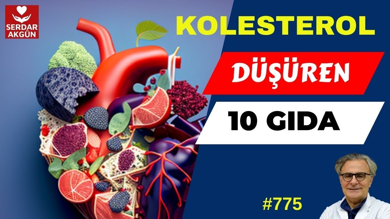 775. Kolesterolü düşüren besinler, Damar Tıkanıklığı Kolesterol, Prof.Dr.Serdar Akgün,Tıp Videoları