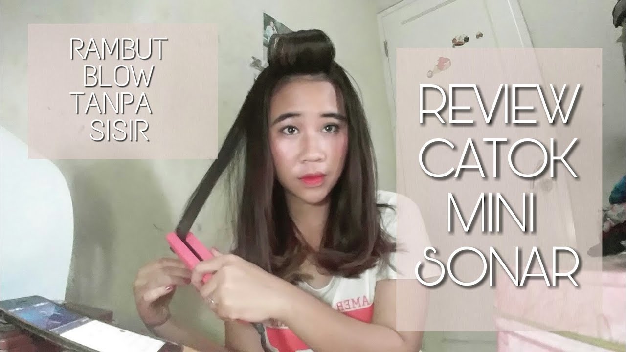  Review  catok  mini sonar rambut  blow tanpa sisir 