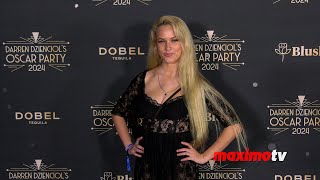 Alexis Knapp 2024 Darren Dzienciol's Oscar Party Red Carpet Fashion