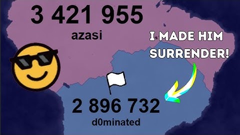 I played so fast I made him surrender! | Territorial IO one-vs-one