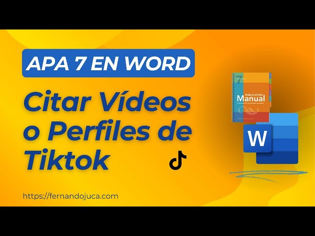Cómo Citar Publicaciones y Perfiles de TikTok en APA 7ma Edición | Guía Completa