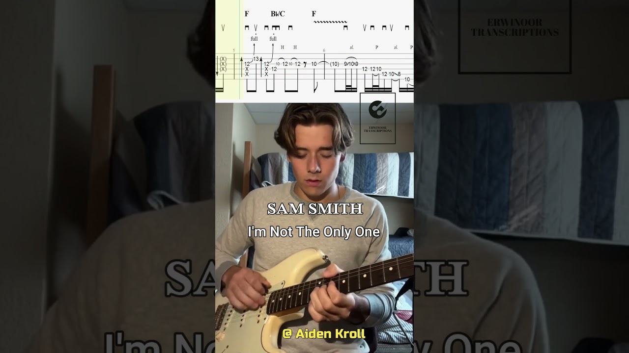 Watch #SamSmith #imnottheonlyone #guitarsolo #guitarcover #guitartabs (Aiden Kroll) on YouTube Watch #SamSmith #imnottheonlyone #guitarsolo #guitarcover #guitartabs (Aiden Kroll) on YouTube