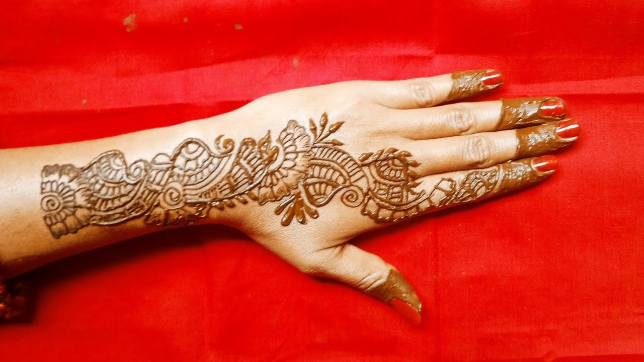 How To Draw For Back side Mehendi Designs? Back Side Mehendi Kaise Banaye?