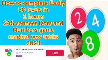 How to complete Easily 50 Level 2048 connect Dots and Numbers game | English language tutorial 2023