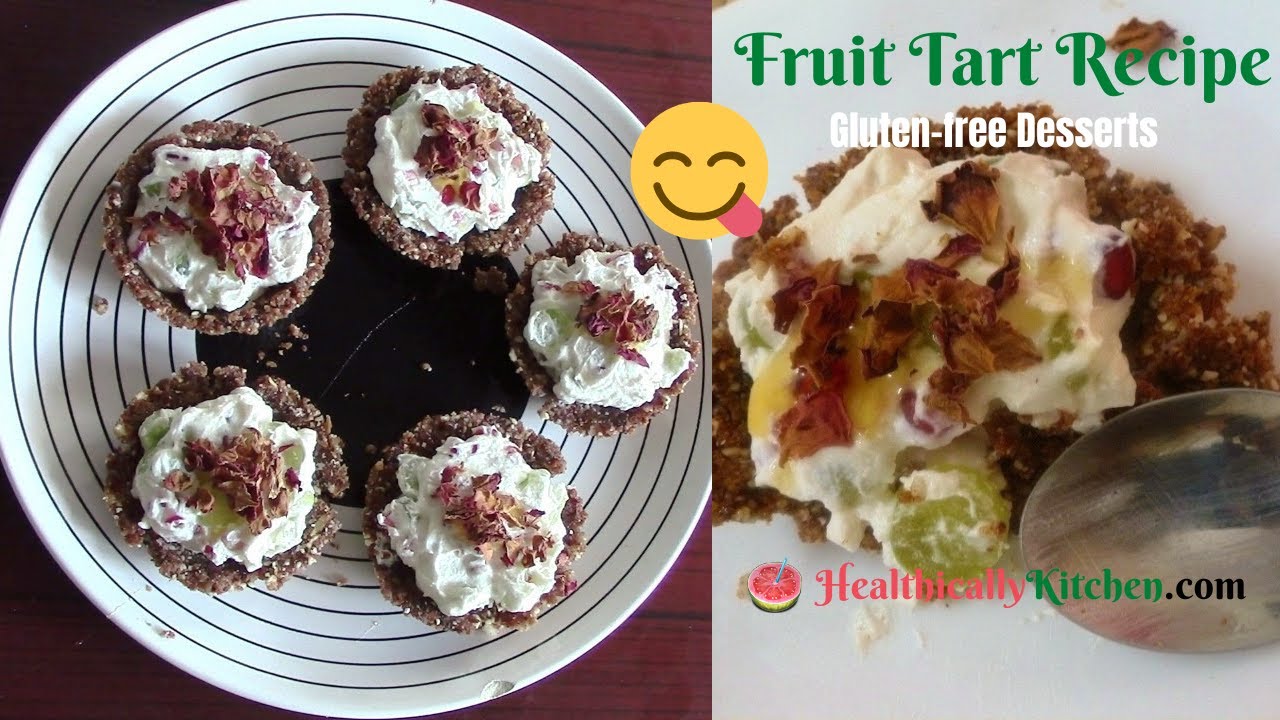 Dry fruit tart with paneer filling / No bake tart shell recipe / Navratri special / Healthically | Healthically Kitchen