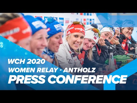 Antholz 2020: Women Relay Press Conference