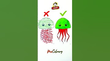 ♥️🪼🪼🪼❤️ ll ❎️🥹✅️😁ll #shorts #shortsfeed #drawing #art #artist  #ytshorts