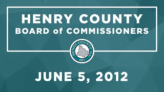 Board of Commissioners meeting June 5 2012