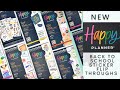 NEW HAPPY PLANNER BACK TO SCHOOL STICKER BOOK FLIP THROUGHS