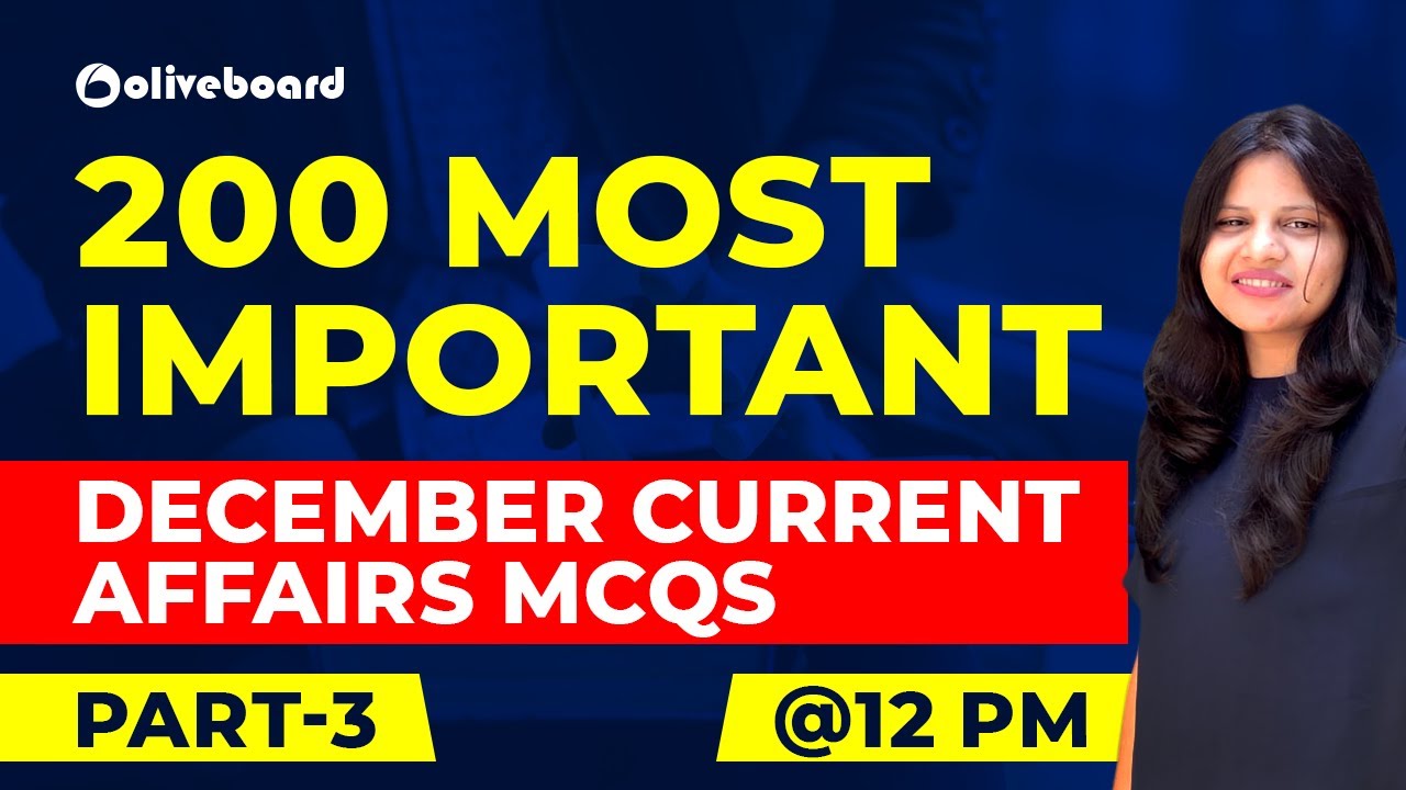 200 Important Current Affairs MCQs | December 2019 Current Affairs ...
