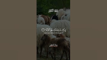 ما تيسر من سورة الكوثر- تلاوة مؤثرة بصوت معاذ الخلطي 📖🌙 #عيد_الاضحى #اكسبلور #عرفة