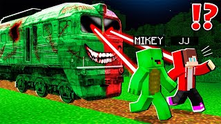 Zombie Train Boss ATTACK JJ and Mikey  Minecraft Maizen