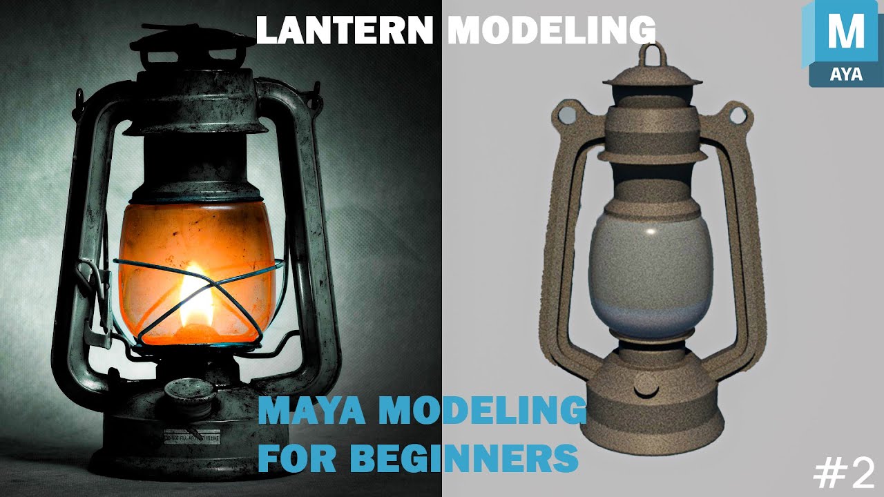 3D Lamp Modeling for Beginners: Easy Maya Tutorial || Lantern Modeling ...