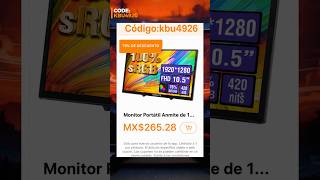 El mejor monitor portátil para PC de Temu 😱 #viral #virales #tendencia #tendencias