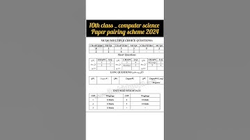 10th class new pairing scheme computer science 2024