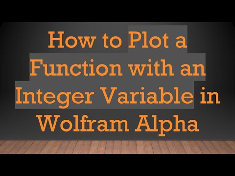 How to Plot a Function with an Integer Variable in Wolfram Alpha