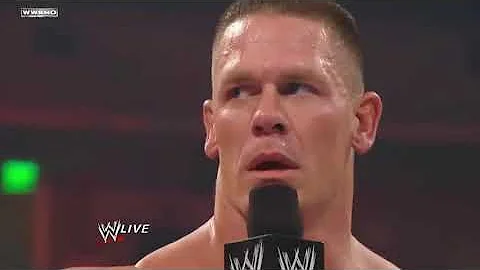(screenshots) Raw - John Cena chooses The Rock as his tag team partner