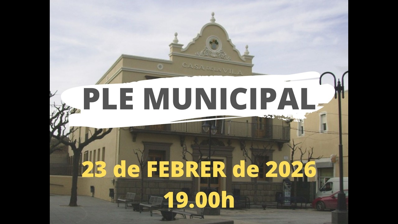 Ple Municipal de Guissona - 23 de febrer de 2026 - 19.00h