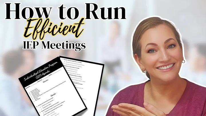 How to Prepare For and Run Efficient IEP Meetings| Tips for New Special Education Teachers