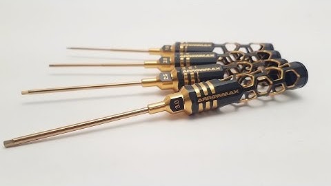 Arrowmax Black Golden Metric Hex Driver Set