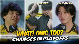 WHAT!? ONIC WILL ALSO HAVE CHANGES IN THE PLAYOFFS!? LAST GAME ALSO!🤯
