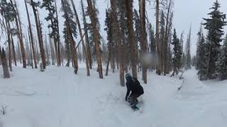 Snowboarding Wolf Creek Ski Area January 2026 Pitch’s Gate 360 video 