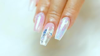clear nails acrylic