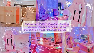 [4K] Unboxing & Setting Up a Pink Gaming Setup Featuring E-Win & KGorge 💕✨ RGB & Aesthetic Vibe 💜