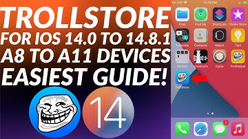 How to install TrollStore iOS 14.0 through 14.8.1 for A8 to A11 devices | TrollStore Install iOS 14