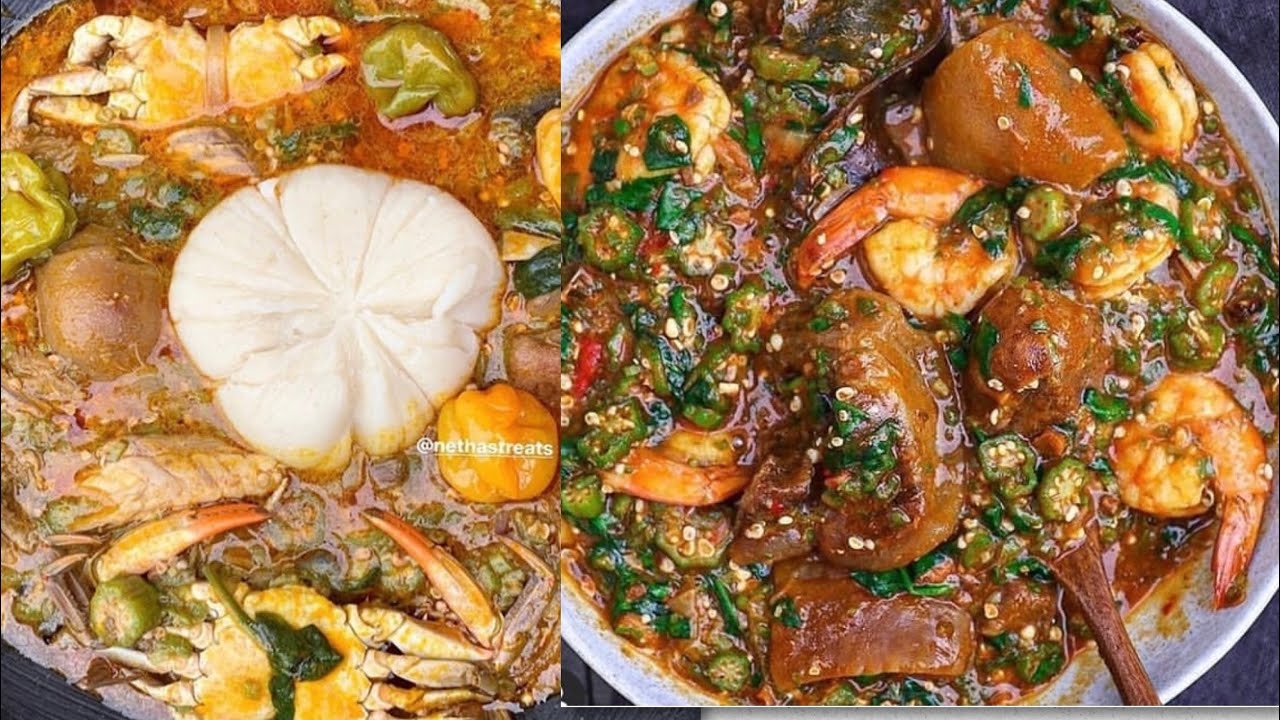 Local Stew The best Ghanaian local dish okro stew//soup. - YouTube