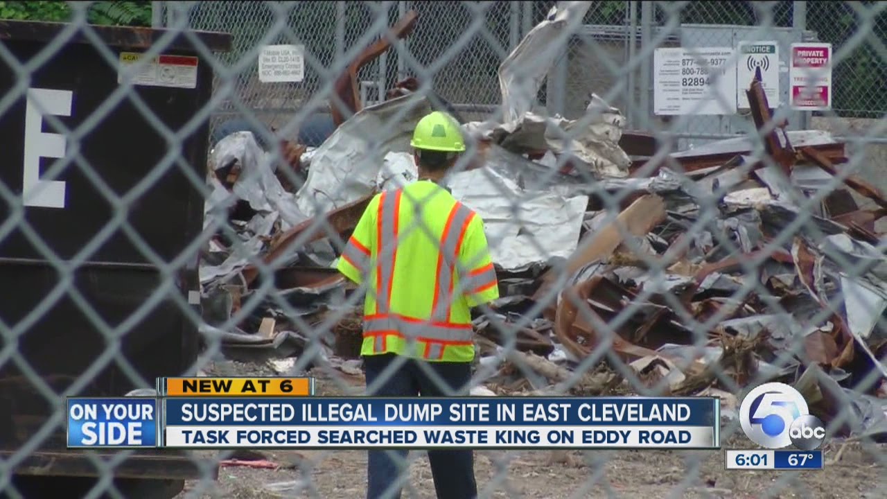 East Cleveland business, Waste King, busted for illegal dumping YouTube