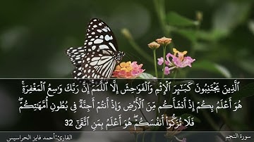 الصفحة 527 سورة النجم بصوت القارئ المهندس أحمد فايز الحراسيس