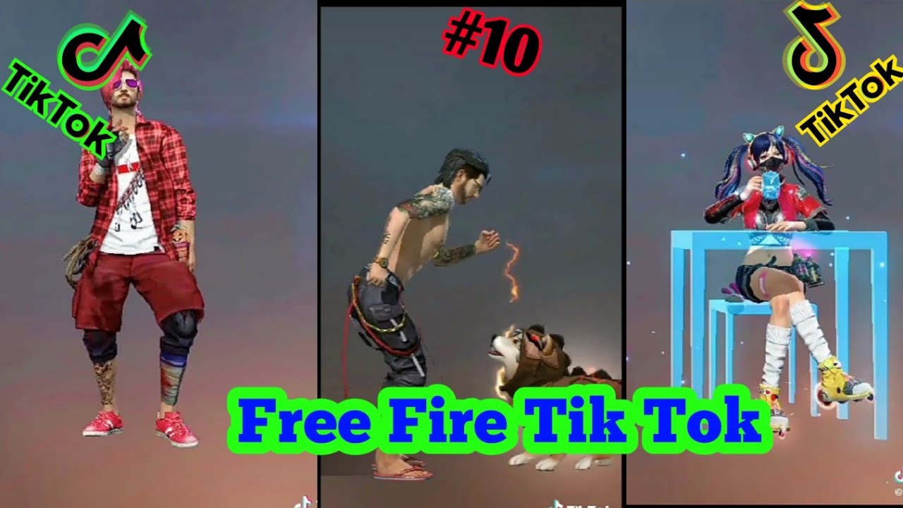Free fire Tik Tok video part10 All songs Free fire Battleground YouTube