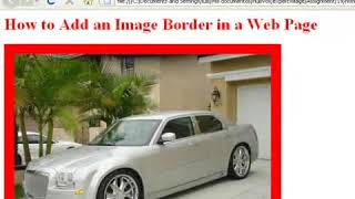 How to Add or Remove an Image Border in a Web Page