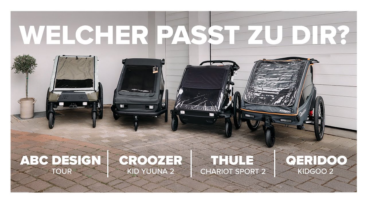 Fahrradanhnger fr 2 Kinder im Vergleich: ABC Design, Croozer, Thule &  Qeridoo im Praxis Test