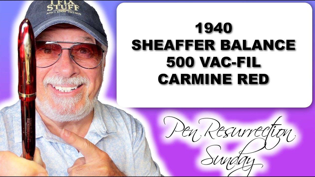 1940 Sheaffer Balance 500 Vac-Fil Carmine Red *SOLD* $125 US