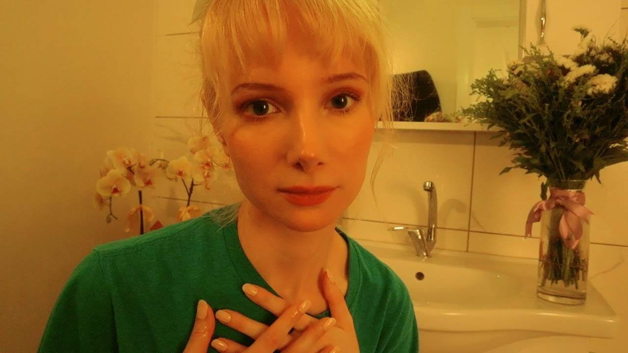 Gum Chewing Hair Coloring Roleplay ASMR ♥ (Hair Wash, Hair Dye, Gossip)