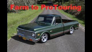 Farm truck transformed into modern day ProTouring hot rod. 1972 Chevy truck on Art Morrison chassis. by MetalWorks Classic Auto Restoration 1,171 views 4 days ago 6 minutes, 49 seconds