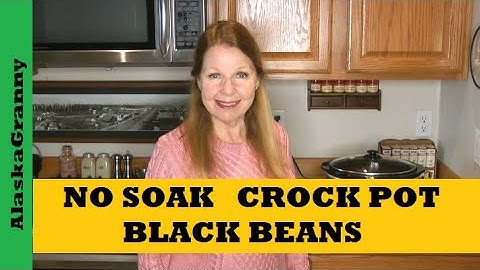 No Soak Crock Pot Black Beans...Easy Black Beans Recipe Slow Cooker