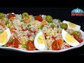 ENSALADA DE ARROZ, FÁCIL, SALUDABLE, ECONÓMICA Y DELICIOSA. Loli Domínguez. Recetas paso a paso