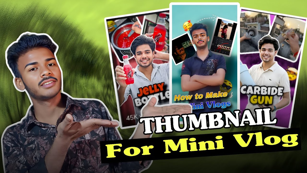 How to make Mini Vlog Thumbnail 🥰. Mini Vlogs ka thumbnail kaise banaye.