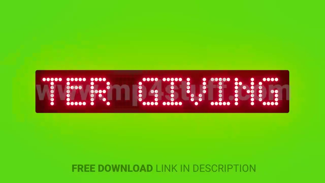 Wash Hands Before and After Giving First Aid Scrolling Red Dot Matrix LED Text Animation on Green Sc