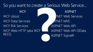TechEd North America 2013 Serious Web Services Windows Communication Foundation WCF, Web API, OData,