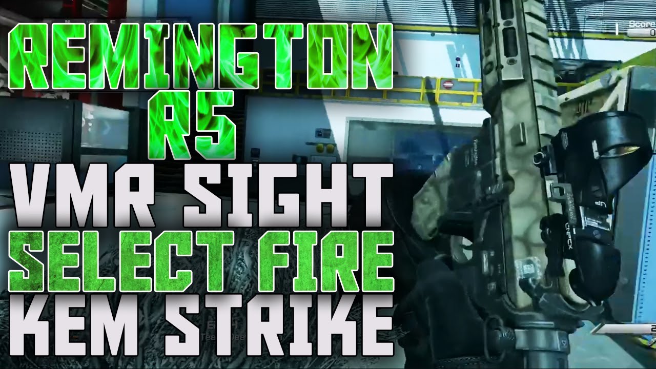 COD GHOSTS: CRAZY K.E.M STRIKE w/ REMINGTON R5 w/ VMR SIGHT + SELECT FIRE (Unique K.E.M Strike)