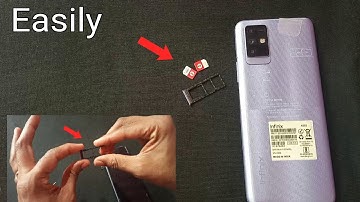 How To Insert Sim Card & Remove Sim Slot in infinix Note 10