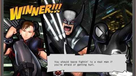 ULTIMATE MARVEL VS. CAPCOM 3 Spider-Man, Wolverine, and Chun Li