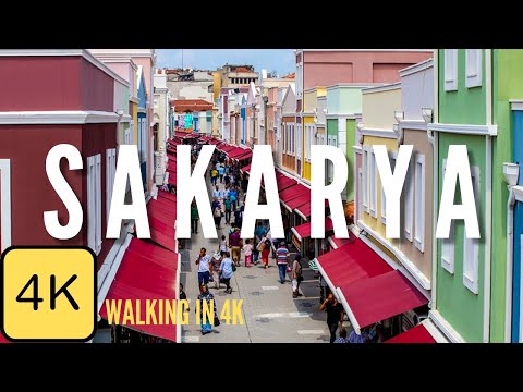 Walk in Sakarya, Adapazarı, Turkey, 4k Resolution, City Walking Tour