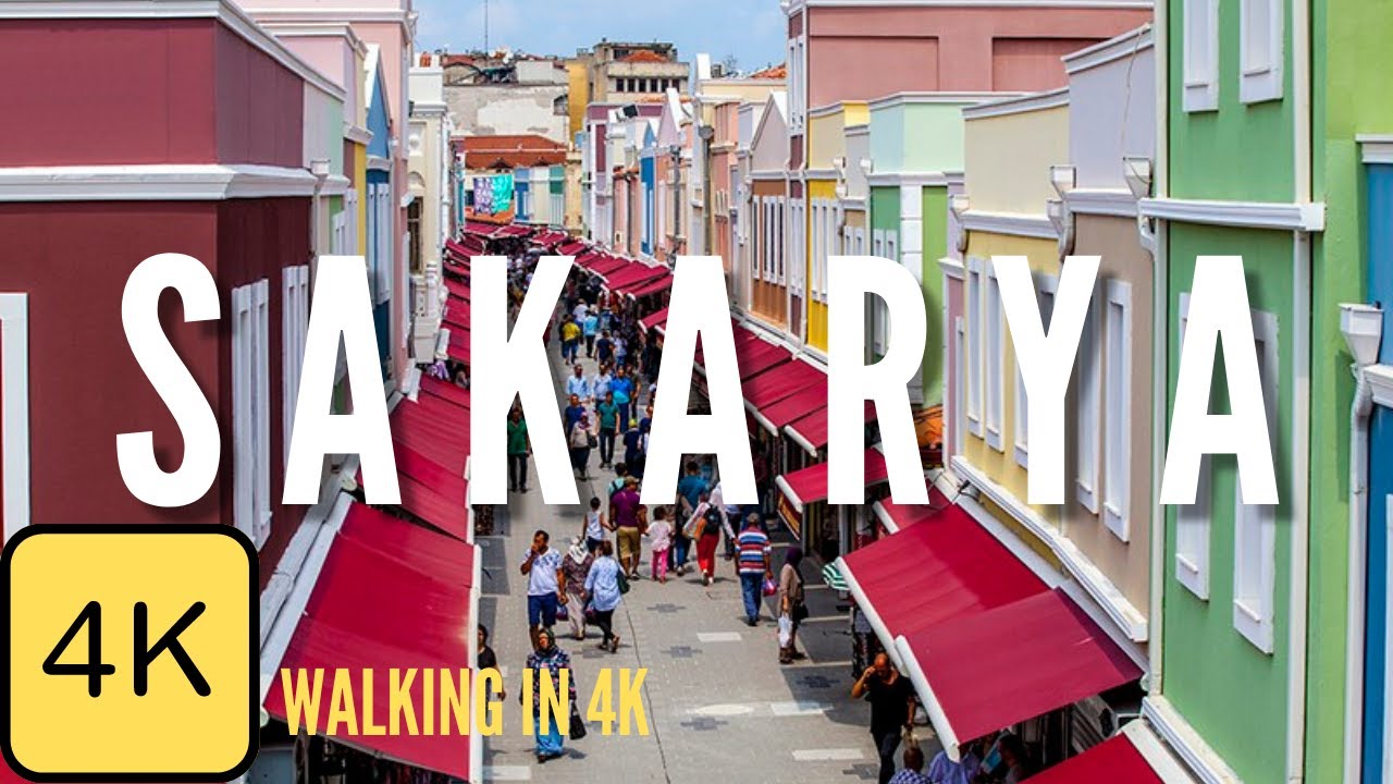 Walk in Sakarya, Adapazarı, Turkey, 4k Resolution, City Walking Tour