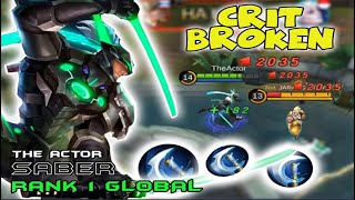 CRIT SABER IS BROKEN | BERSEKER’S FURY | TOP GLOBAL RANK SABER by TheActor | INDONESIA